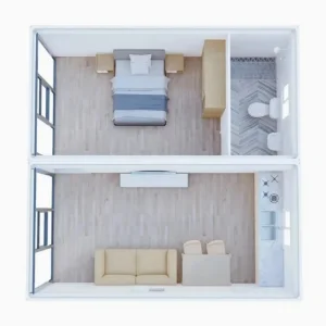 Hot Sale Detachable Container Steel Structure Sandwich Panel Modular House