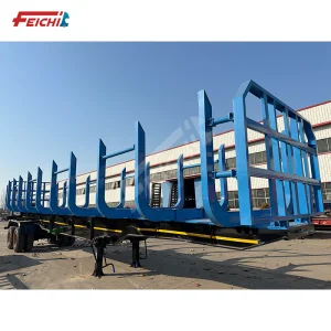 China Supplier 2 Axles Log Transport Semi Trailer/Wood Timber Semi Trailer for Sale