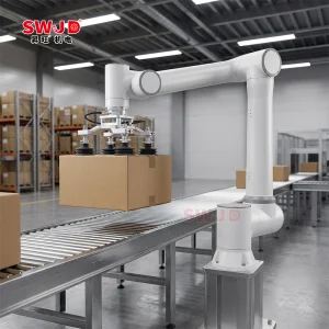 Automatic Collaborative Palletizing Robot Cobot 6 Axis Robotic Arm Palletizer for Carton Box Case Packing Handling Food Industry