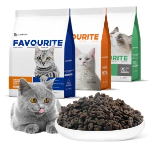 Alimento para mascotas seco para gatos adultos de marca privada a bajo precio de OEM