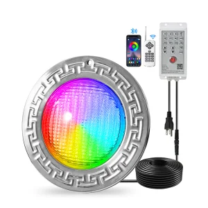 Tadpole 12V Ac Ip68 Waterproof Par56 35W Nicheless Smd2835 Remote Control Multicolor Led Rgb Underewater Light for Swim Pool