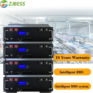 New Lifepo4 Solar Lithium Ion Battery Pack 100AH 200AH 51.2V 5KW 10KW Rack Mounted Lithium Battery