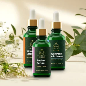 Suero de Cuidado de la Piel Anti-Envejecimiento Blanqueador con Vitamina C y Retinol, Suero Hidratante para el Rostro con Ácido Hialurónico, Suero Nutritivo
