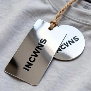 Mirror Silver Metallic Paper for Streetwear &amp; Apparel Brand Hang Tags