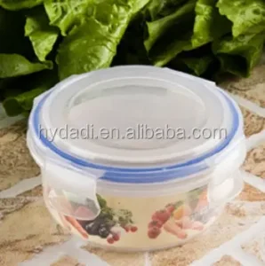 Wholesale Plastic kitchen plastic round food storage container for promotion