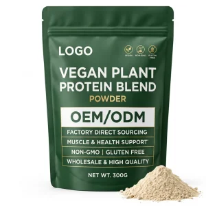 Factory Direct Plant Protein Blend Powder OEM ODM Custom Formula Vegan Non GMO Gluten Free Wholesale Healthy Lifestyle Adult