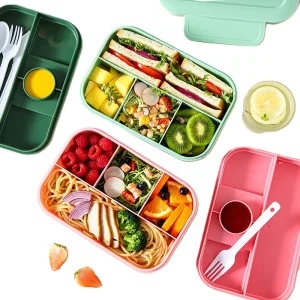 Portable Large-Capacity Microwave-Safe Lunch Box for Easy Meal Prep
