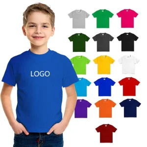Camisetas de Algodão Impressas de Verão 100% para Crianças Camiseta Casual Infantil