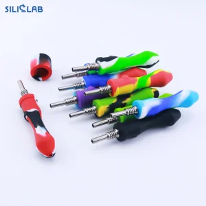 Mini Silicone Nectar Collector Honey DAB Smoking Pipe