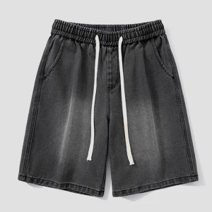 Men Casual Washed Denim