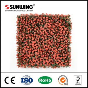 Special Design Orange Artificial Boxwood Grass Mat for Garden Hedge