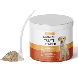 Natural Pet Supplement Calming Powder for Dogs, Vet-Approved Soothing Relieves Stress Anxiety