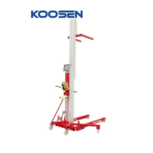 Material Lifting Equipment Manual Man Lift Aluminum Work Platform Lift
