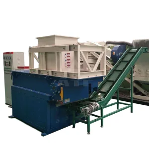 Mini Clothing Shredding Machine Plastic Single Shaft Shredder Line