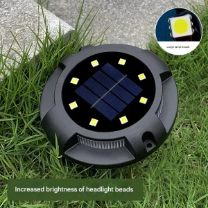 Outdoor Solar Light Wiring-Free Maintenance-Free LED Solar Ground Lights Suitable for Parks, Courtyards, Street Landscape Lighting