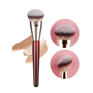 Red Angled Contour Foundation Brush