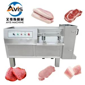 Máquina de Dicing de Frango, Pato e Carne Bovina em Aço Inoxidável Industrial, Máquina de Dicing de Carne Cozida, Máquina de Corte de Carne Totalmente Automática