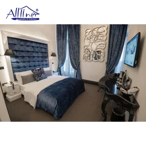 Modern Comfort Inn Suites Upholstered Hotel Furniture 5 Star European Bedroom Sets