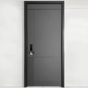 Security Main Pivot Front Door with Residential Aluminum Alloy Residential Modern Glass Graphic Design Customization