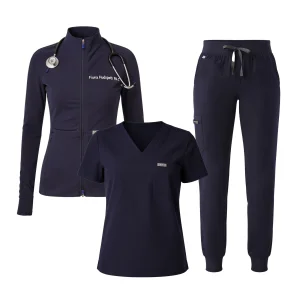 Fashionable Designs New Style Medical Hospital Nurse Uniform Womens Scrub Set
