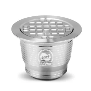 DropShipping Service Reusable Refillable Metal Nespreso-s Stainless Steel Coffee Capsule Coffee Pod with Brush and Scoop