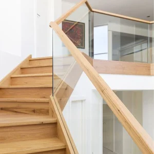 Wood Stainless Steel Glass Balustrade Baluster Handrail Staircase Balcony Railing