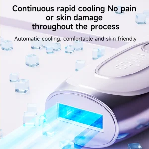 IPL Hair Removal Device with Ice Cooling 13J High Energy, 9 Levels, Smart Skin Sensor Hair Removal for Full Body Home Use