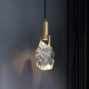 PM Copper K9 Crystal Restaurant Small Pendant Light Multi Head Custom Corridor Staircase Chandelier Bar Bedside Decoration Light