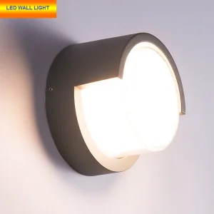 Aluminum Shell Modern Round Wall Lighting