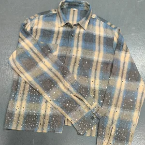Custom Check Flannels Crop Long Sleeve Shirts