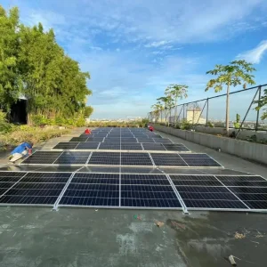 Low Cost Solar Ballasted Flat Roof Mounting System Solar Panel Structures
