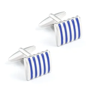 Blue Enamel Cufflinks