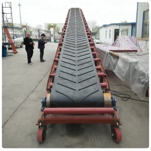Mobile Sawdust Belt Conveyor With Hopper