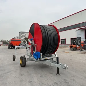 High-Performance Agricultural Traveling Rain Gun Farm Hose Reel Sprinkler Automatic Irrigation Machine Pressure Pipe or Pump Irrigator System