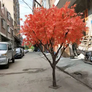 China's Large-Scale Artificial Plant Landscape Artificial Maple Tree Made of Fiberglass