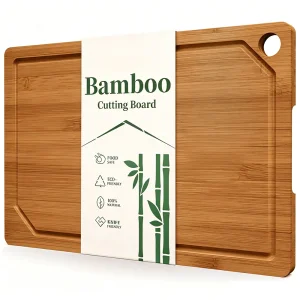 Extra Large Bamboo Cutting Board Wooden Carving Board Thick Bamboo Block Chopping Board With Juice Groove