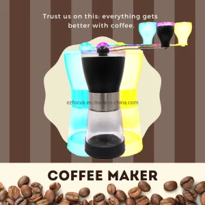 Manual Coffee Grinder Mill Maker Ceramic Burr Hand Portable Adjustable Wbb14474