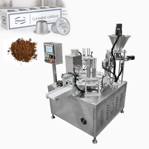 High Speed 3 in 1 / Food/ Snack/ Grain/ Rice/ Nuts/Peanut/Sugar Coffee Capsule Filling Sealing Vacuum Packing/ Packaging Machine
