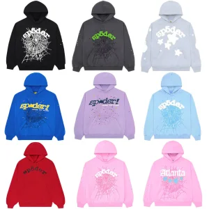 Sp5der Denim Tears Hellstar Men's Y2K Pullover Hoodie Hoody Street Fashion Wholesale