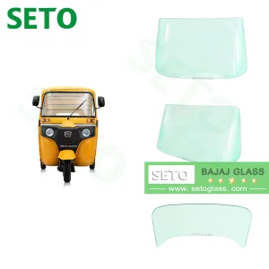 Factory Wholesale Original Dimensions Bajaj Front Windshield Glass Re 205 225 Tuk Tuk Glass Tricycle Windshield
