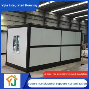 Folding and Assembling Integrated Housing for China's Export Office Container House, Stable Structure of Temporary Dormitory for Residents on Construction Site