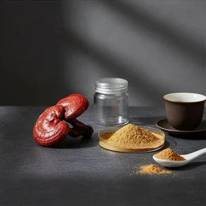 Runqian Organic Reishi Extract Polysaccharides Ganoderma Lucidum Brown Powder