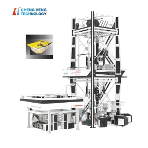 5 Layers Co-Extrusion Blown Stretch-hood Film Production Line Multi Layers Plastic Film Blowing Machine