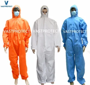 Waterproof Protective Clothing Overall Microporous Nonwoven SMS Medical Surgical Hospital Disposable Micro Film Coverall
