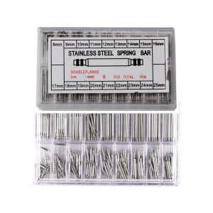 Professional 180/270/360 Pcs Watch Band Spring Bars Stainless Steel Link Pins Dia 1.5mm Size 8-25mm