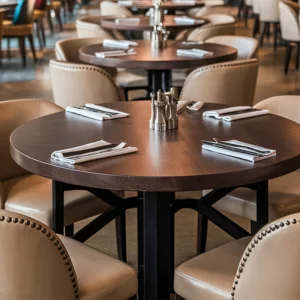 Modern Round Wood Table