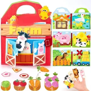Baby Early Education Cognitive Farm Plush Toys