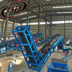 Cleated &amp; Side Walls / Inclined Sidewalls Belts Conveyor for Bulk Materials