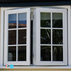 AMJ Soundproof Double Glazed Insulated NFRC Aluminium Glass Casement windows Design Impact Energy Efficiency Aluminum Window