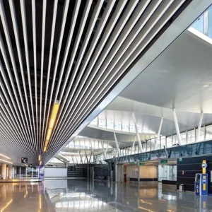 Foshan Manufacurer Custom Aluminum Baffle Ceilin Systems Project